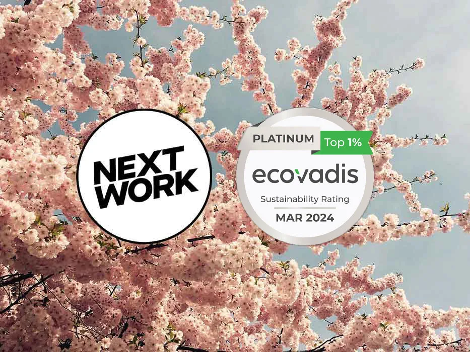 EcoVadis Nachhaltigkeitsbewertung: Nextwork erklimmt 2024 den Gipfel mit der Platinum-Medaille – jetzt unter den Top 1 % der Branche