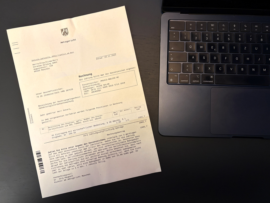 Neue GmbH gegründet – und wer meldet sich zuerst? Nicht Deutschland. Sondern die Slowakei. Und Spanien.